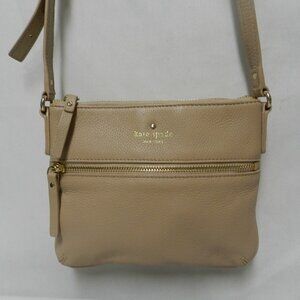 Kate Spade Cobble Hill Tenley Leather crossbody bag purse zip top adjustable